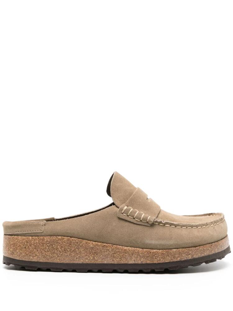 Birkenstock Naples suede slippers - Neutrals Cover