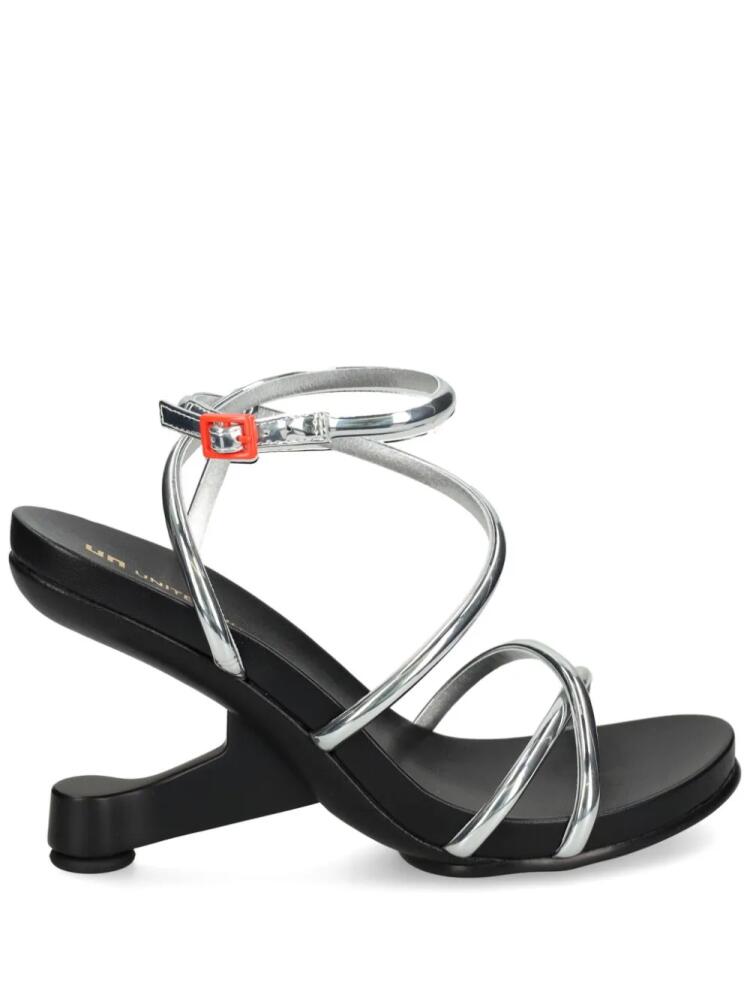 United Nude Eamz Lee 100mm metallic sandals - Grey Cover