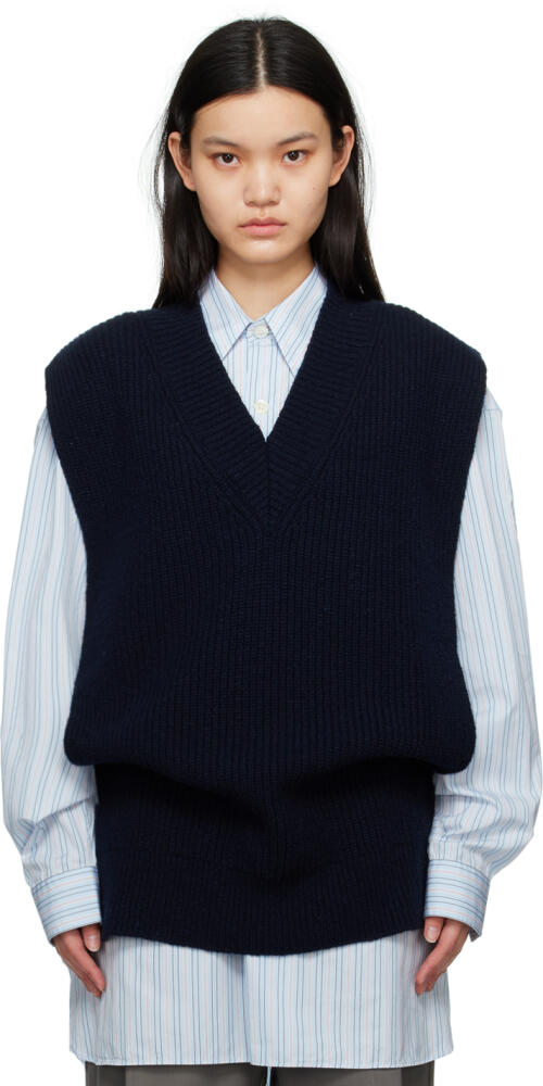 Maison Margiela Navy Tabard Vest Cover