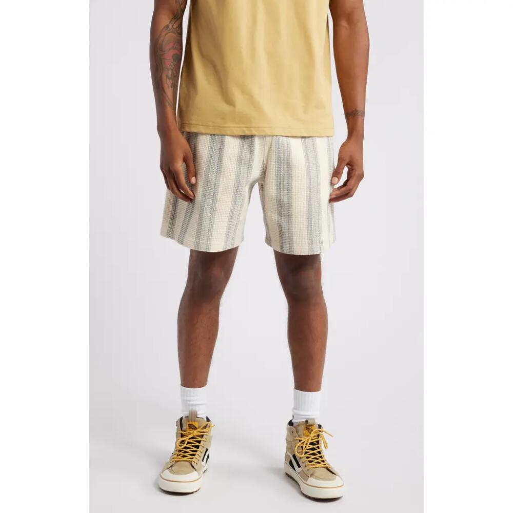 Carhartt Work In Progress Dodson Waffle Knit Cotton Shorts in Dodson Stripe Natural Cover