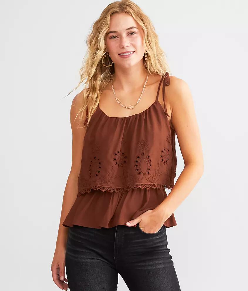 Daytrip Embroidered Tank Top Cover