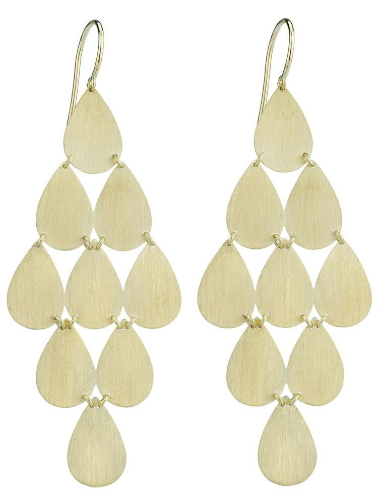 Irene Neuwirth teardrop chandelier earrings - Metallic Cover