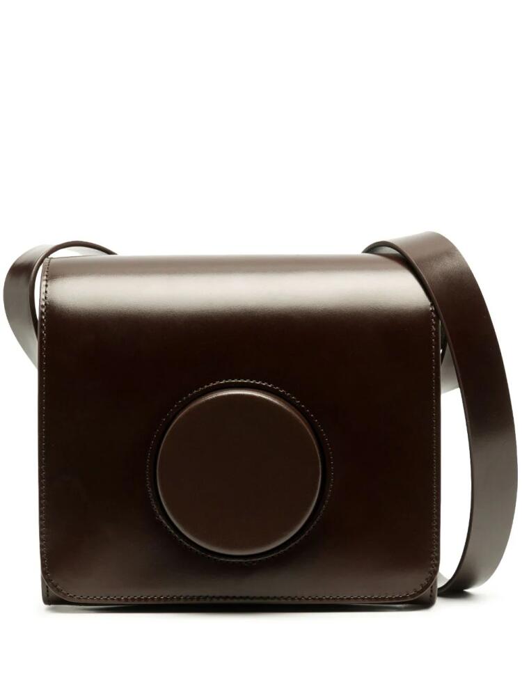 LEMAIRE Camera leather crossbody bag - Brown Cover