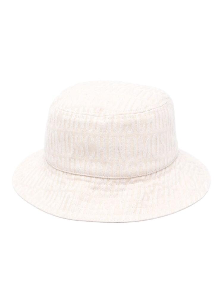 Moschino embroidered-logo bucket hat - Neutrals Cover