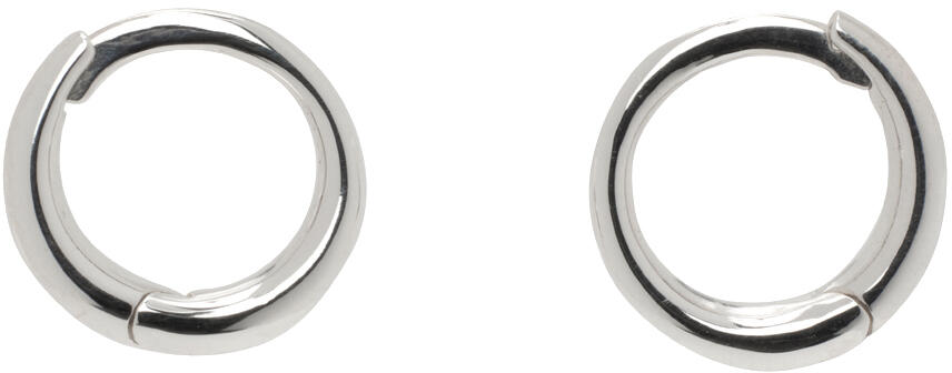 Sophie Buhai Silver Small Nouveau Hoop Earrings Cover