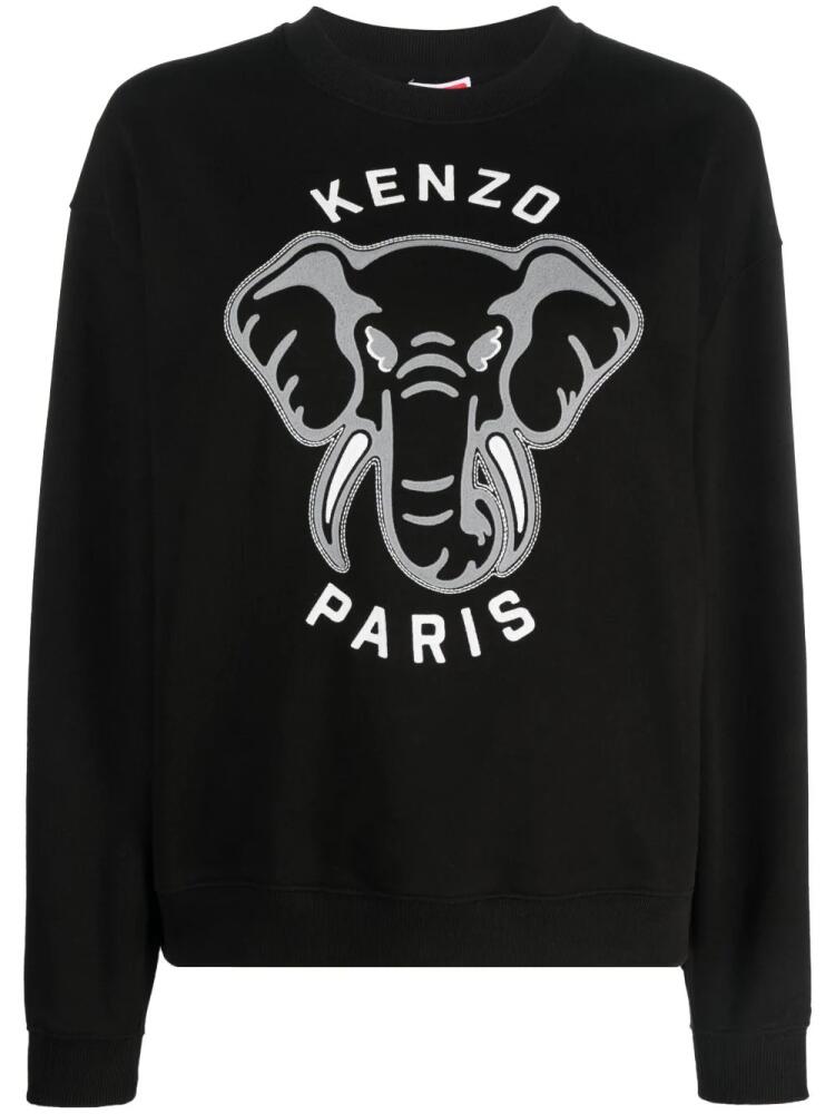 Kenzo Varsity Jungle embroidered sweatshirt - Black Cover