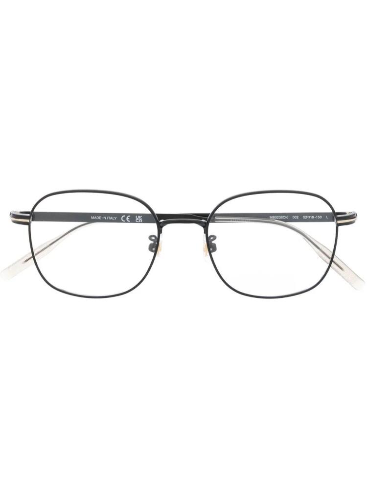 Montblanc rectangle-frame glasses - Black Cover