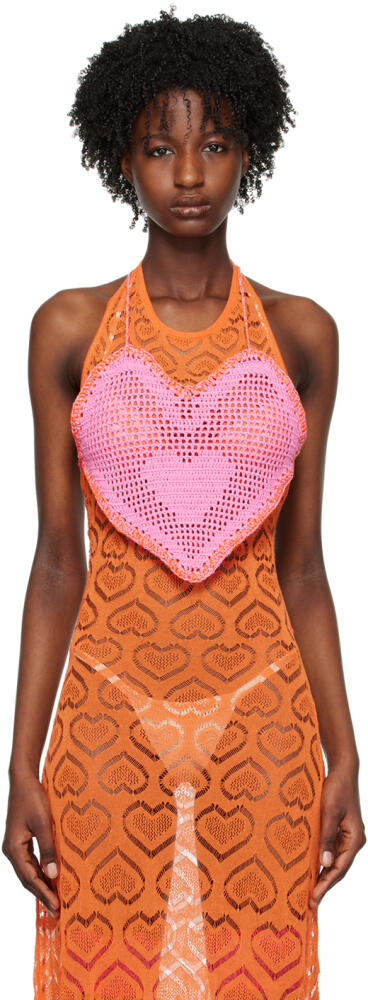 Marco Rambaldi SSENSE Exclusive Pink Heart Camisole Cover