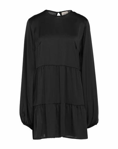 5rue Woman Mini dress Black Polyester, Viscose Cover