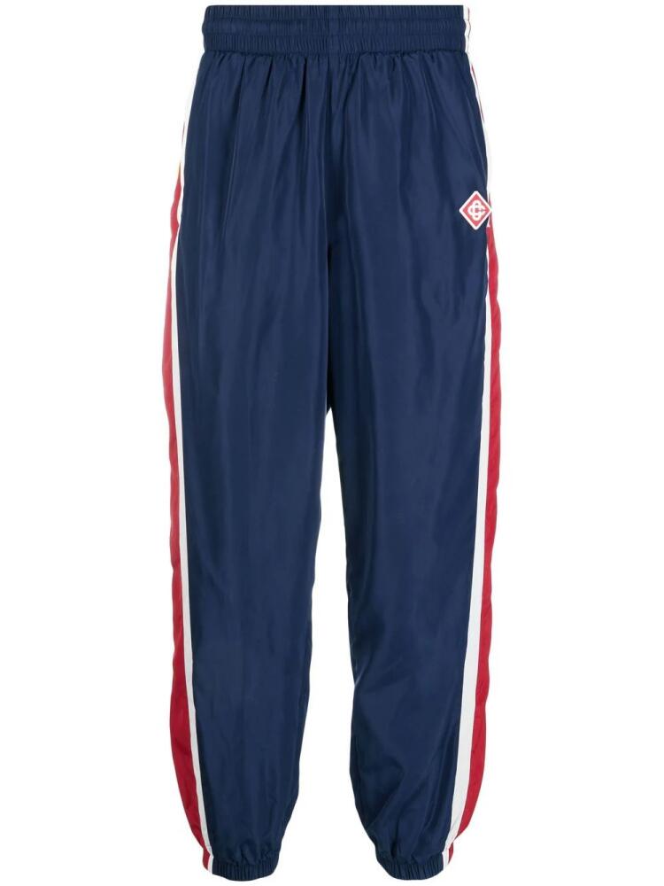 Casablanca side-stripe track pants - Blue Cover