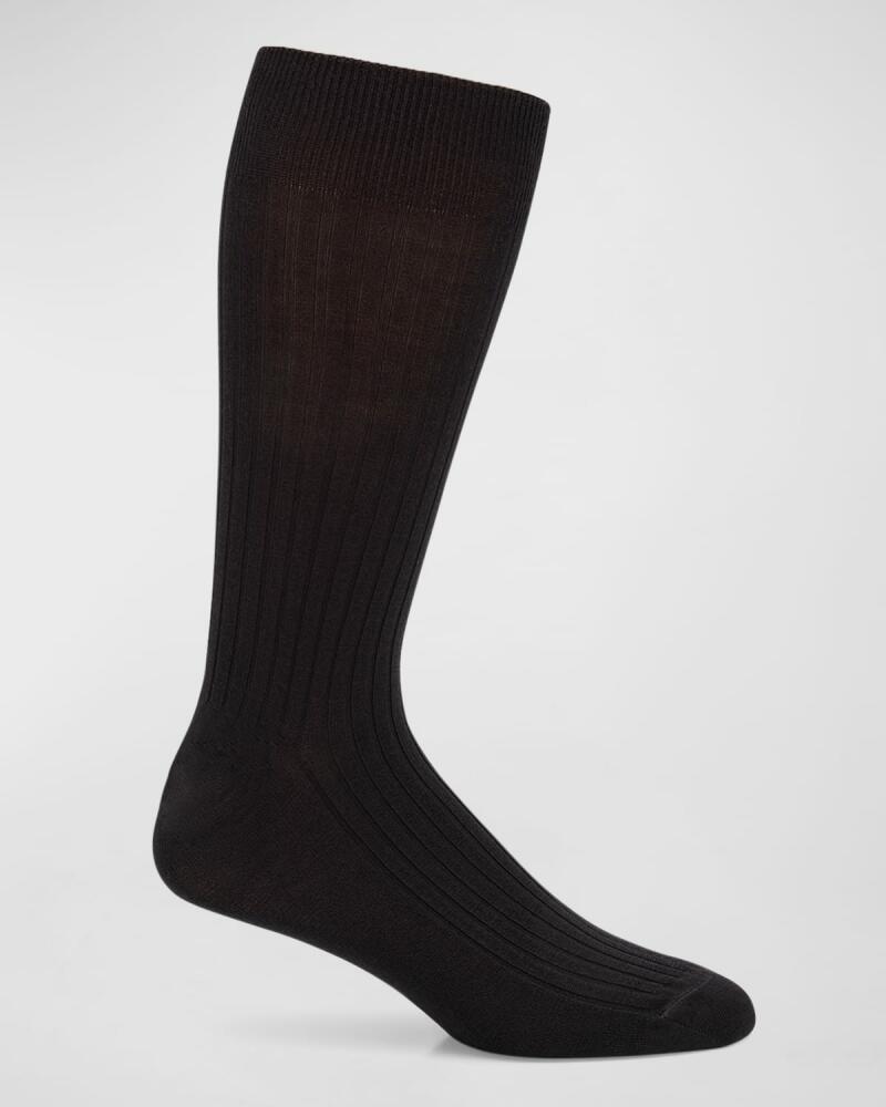 Neiman Marcus Men's 3-Pack Ribbed Crew Socks Cover