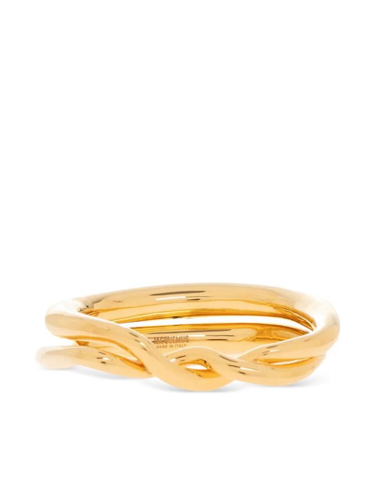 Jacquemus Le Nodi twisted bracelet - Gold Cover