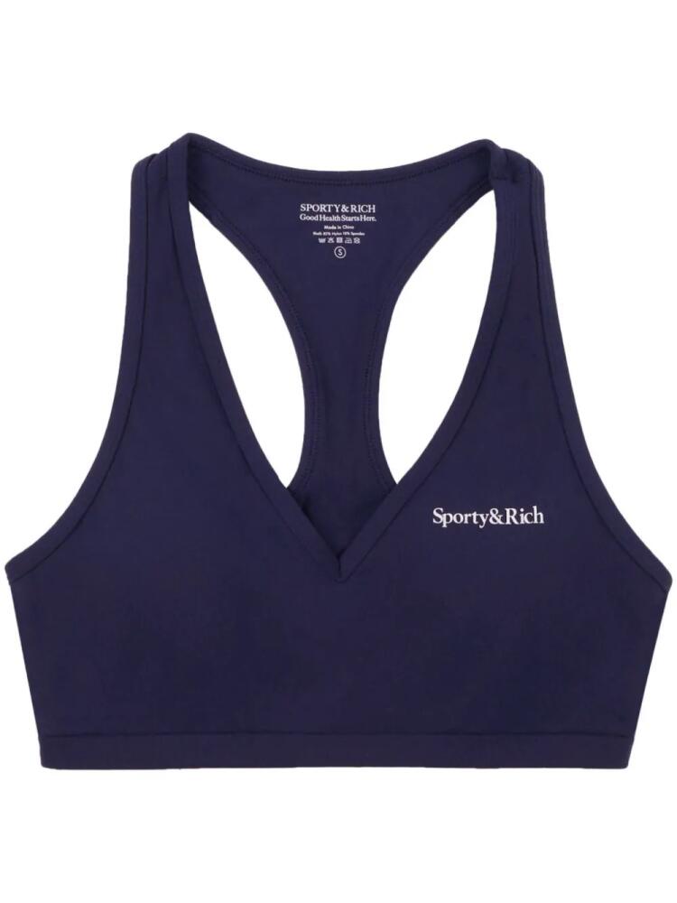 Sporty & Rich racerback sports bra - Blue Cover