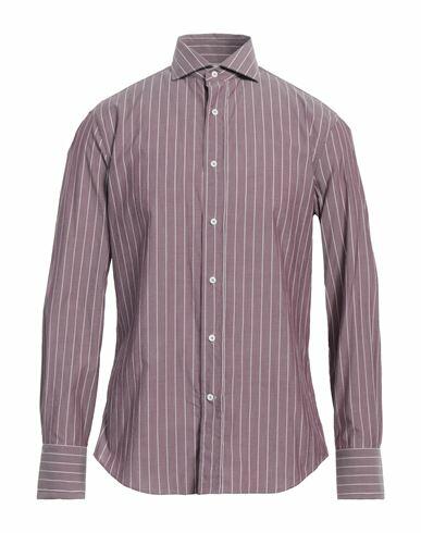 Brunello Cucinelli Man Shirt Purple Cotton Cover