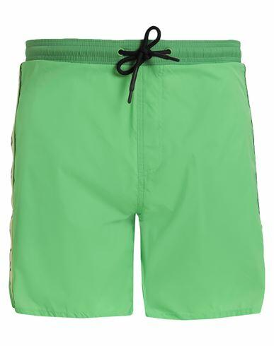 John Richmond Man Swim trunks Green Nylon Cover