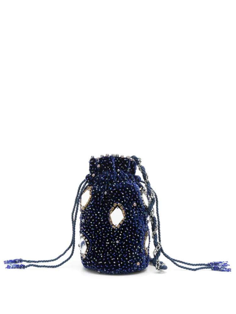 Nannacay Mimi bead-embellished crossbody bag - Brown Cover