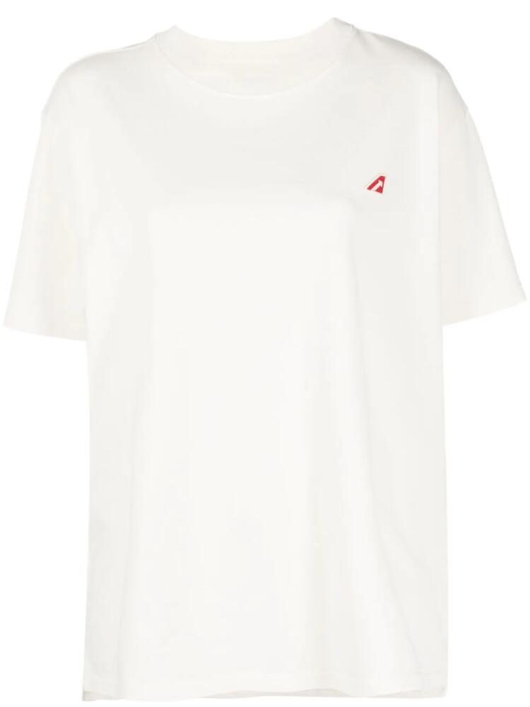 Autry logo-patch cotton T-shirt - White Cover