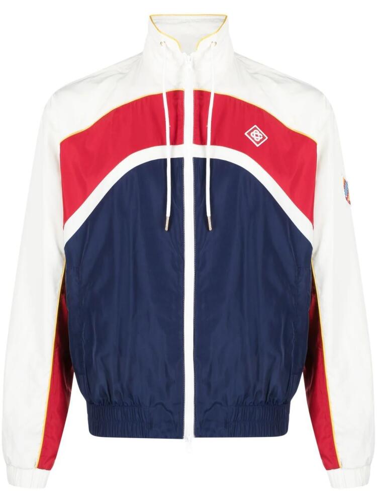 Casablanca Arch panelled track jacket - Blue Cover