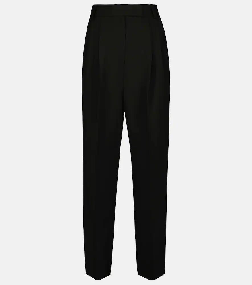 The Frankie Shop Bea twill high-rise pants Cover