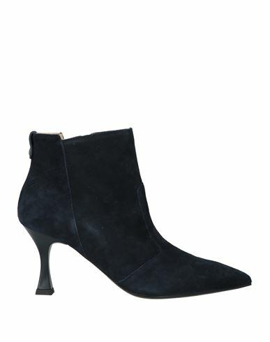 Nero Giardini Woman Ankle boots Midnight blue Leather Cover