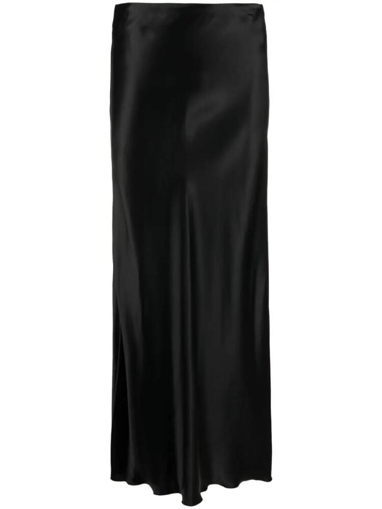 Forte Forte high-waisted satin midi skirt - Black Cover