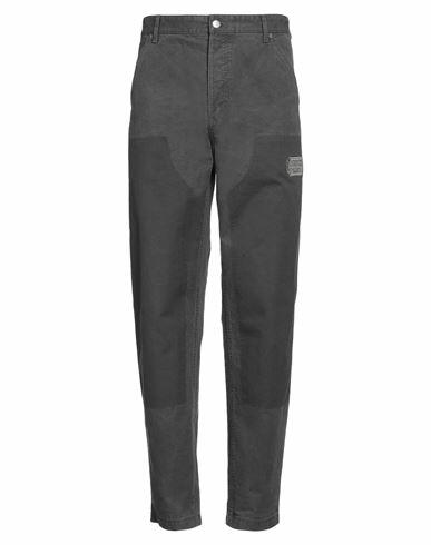 Dior Homme Man Pants Grey Cotton, Polyester, Calfskin Cover