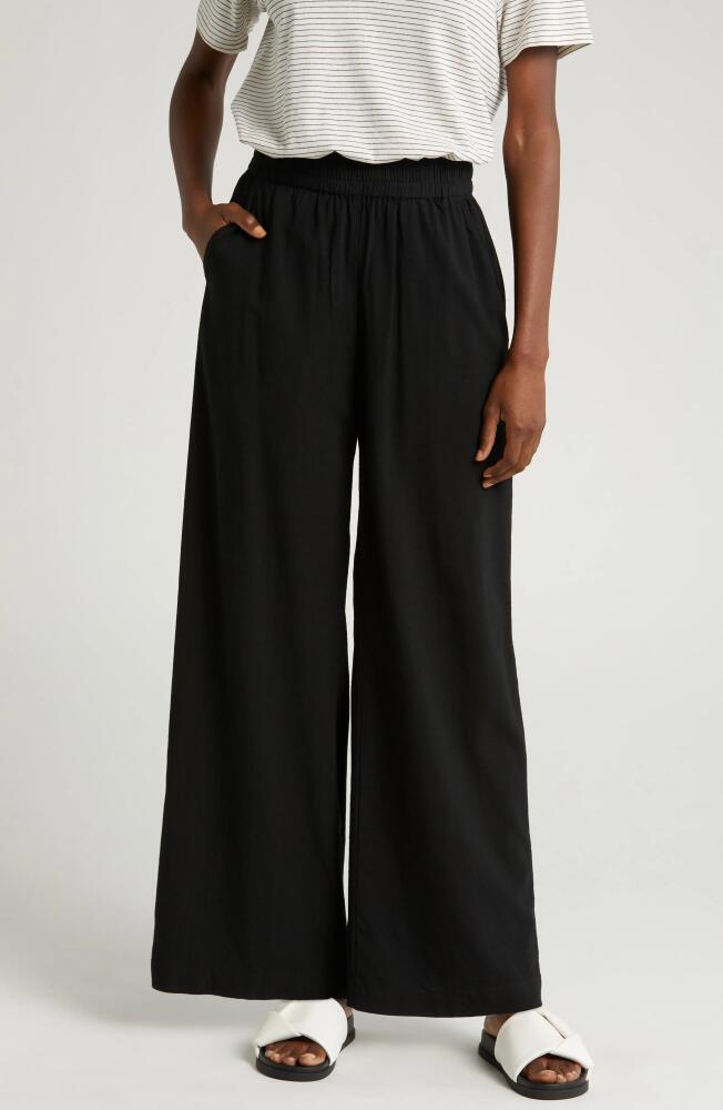 Marine Layer The Allison Wide Leg Pants in Black Cover