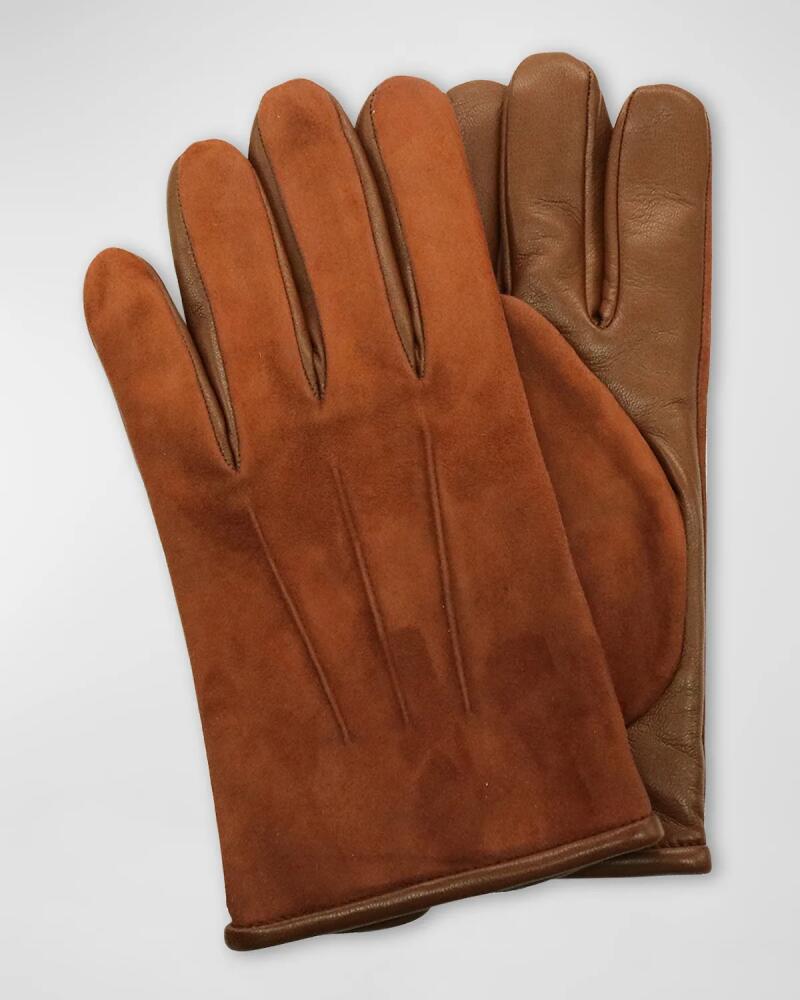 Portolano Men's Suede & Smooth Leather Gloves Cover