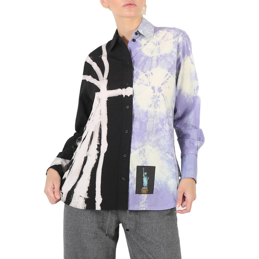 Proenza Schouler Ladies Multicolor Tie Dye Shirting Cover