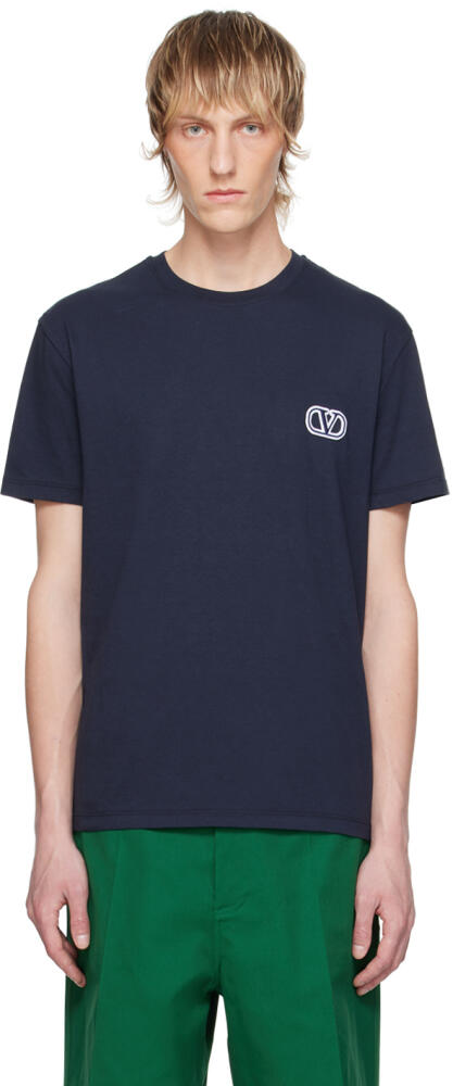 Valentino Navy VLogo T-Shirt Cover