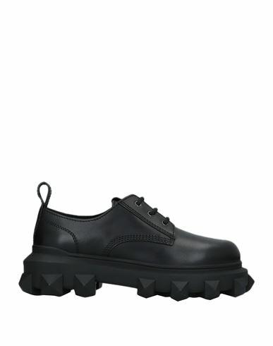 Valentino Garavani Man Lace-up shoes Black Soft Leather Cover