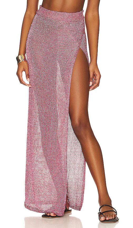 superdown Keva Wrap Maxi Skirt in Pink Cover