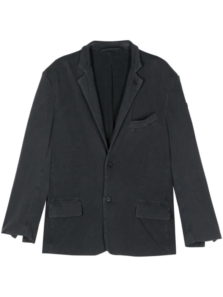 Balenciaga logo-patch blazer - Black Cover