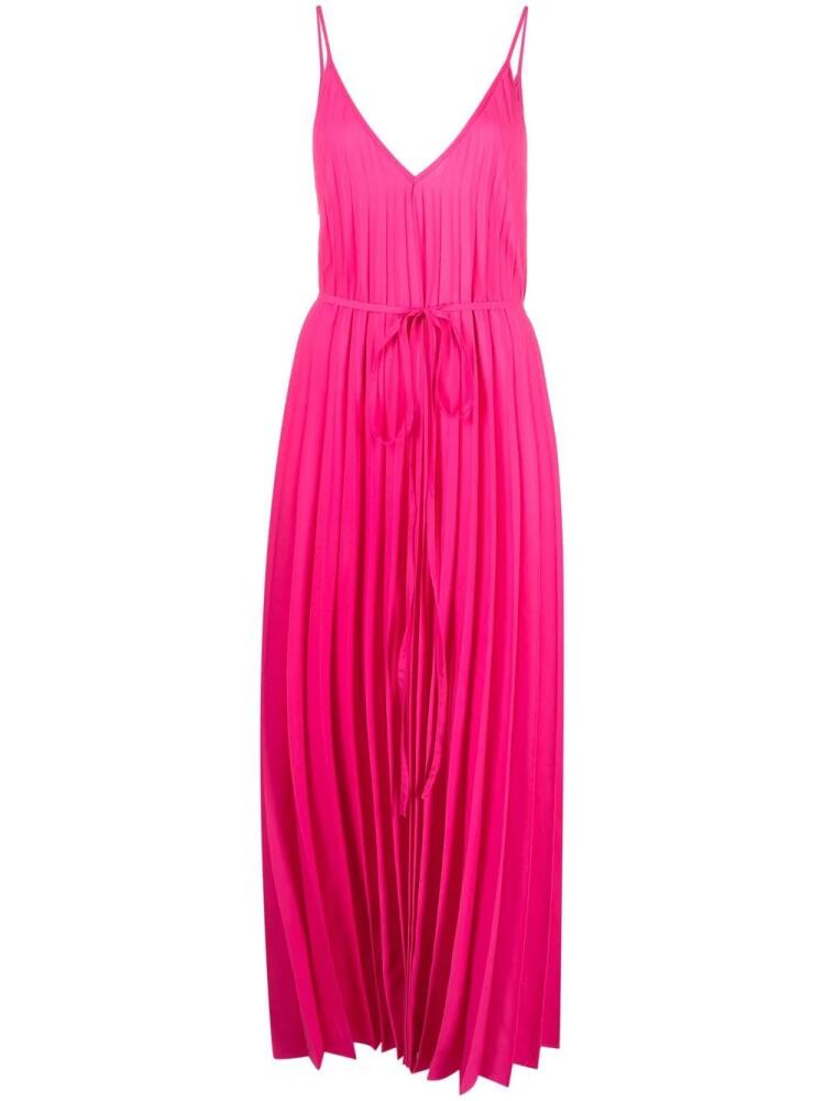 P.A.R.O.S.H. Palmer pleated maxi dress - Pink Cover