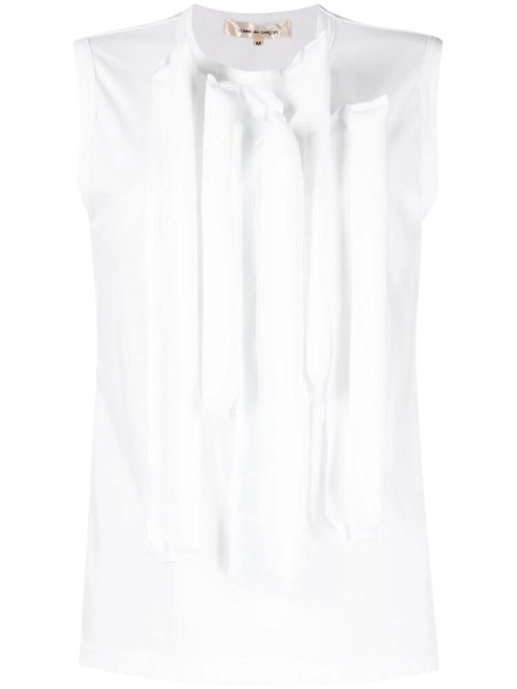 Comme Des Garçons 3D-detail sleeveless vest - White Cover