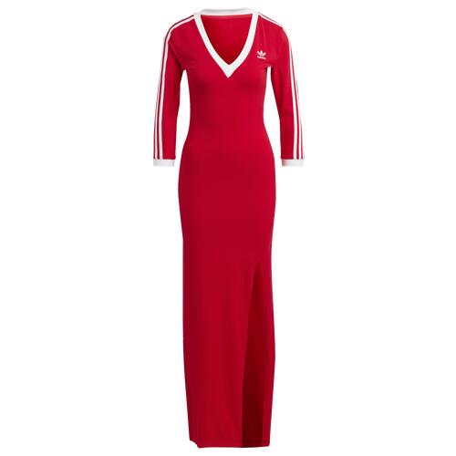 adidas Originals Maxi Dress - Womens Red/White Cover