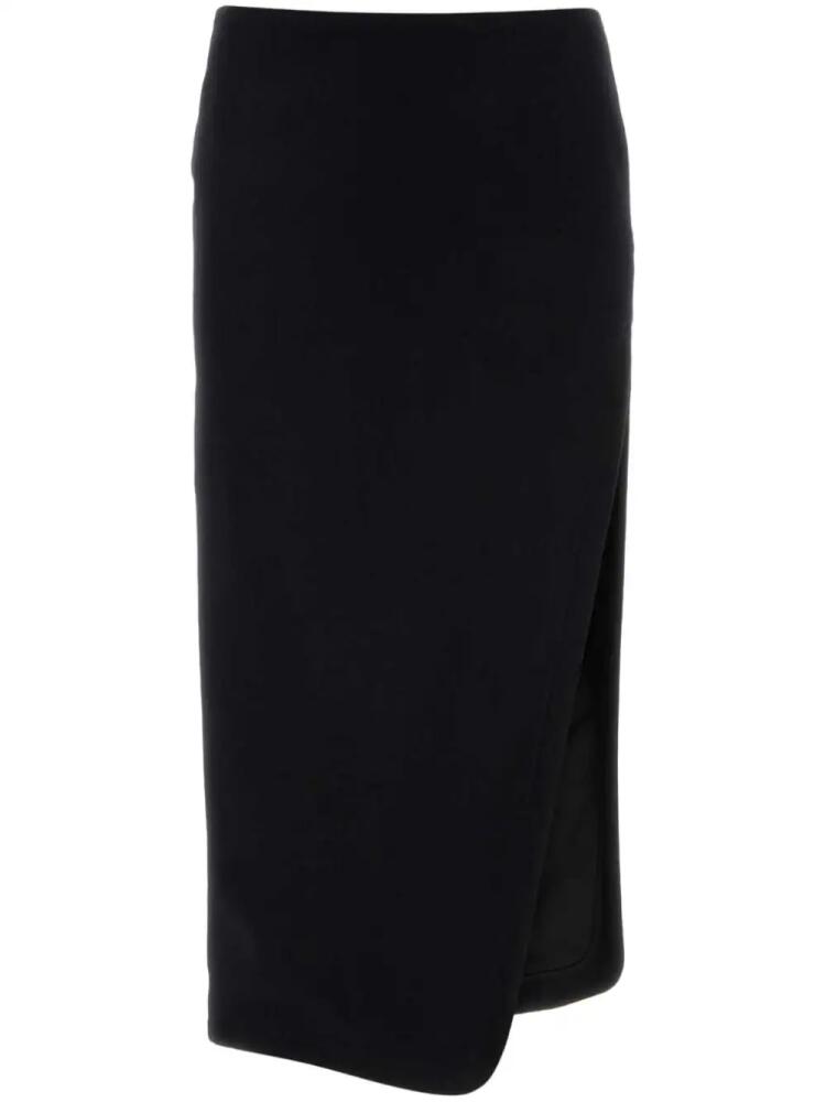 Ann Demeulemeester asymmetric-hem wool skirt - Black Cover