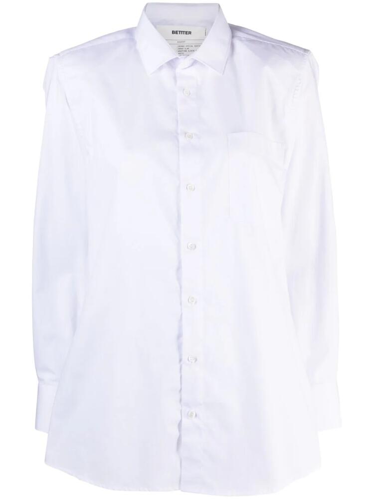 BETTTER split-sleeve shirt - White Cover