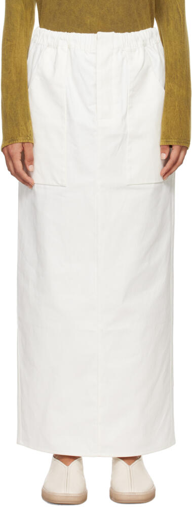 Gabriela Coll Garments White No.282 Midi Skirt Cover