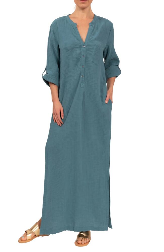 Everyday Ritual Tracey Cotton Caftan in Lagoon Cover