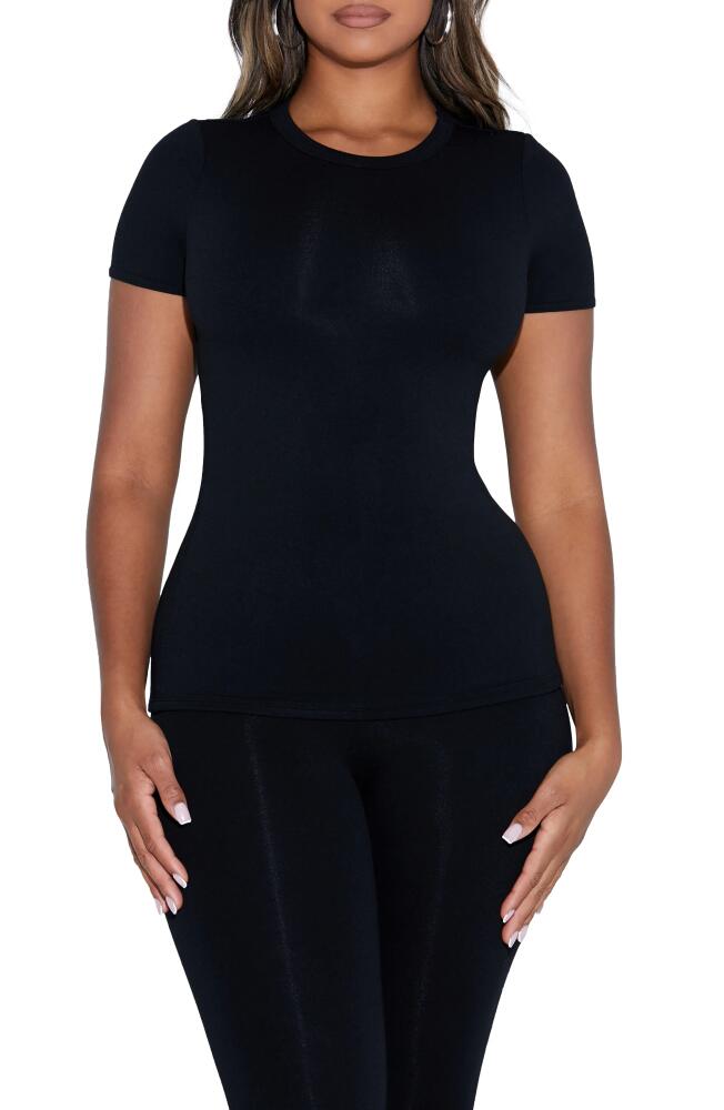 Naked Wardrobe Stretch Jersey T-Shirt in Black Cover