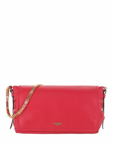 Moschino Logo-lettering Crossbody Bag Woman Cross-body bag Red Polyolefin Cover