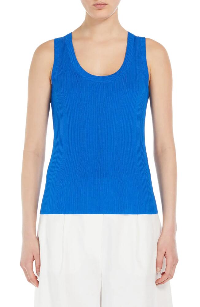 Weekend Max Mara Ceylon Rib Sweater Tank in Cornflower Blue Cover