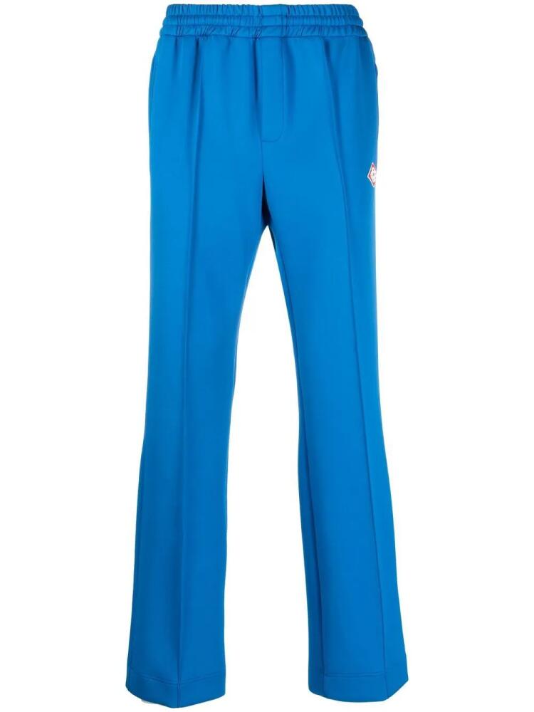 Casablanca embroidered-logo track pants - Blue Cover