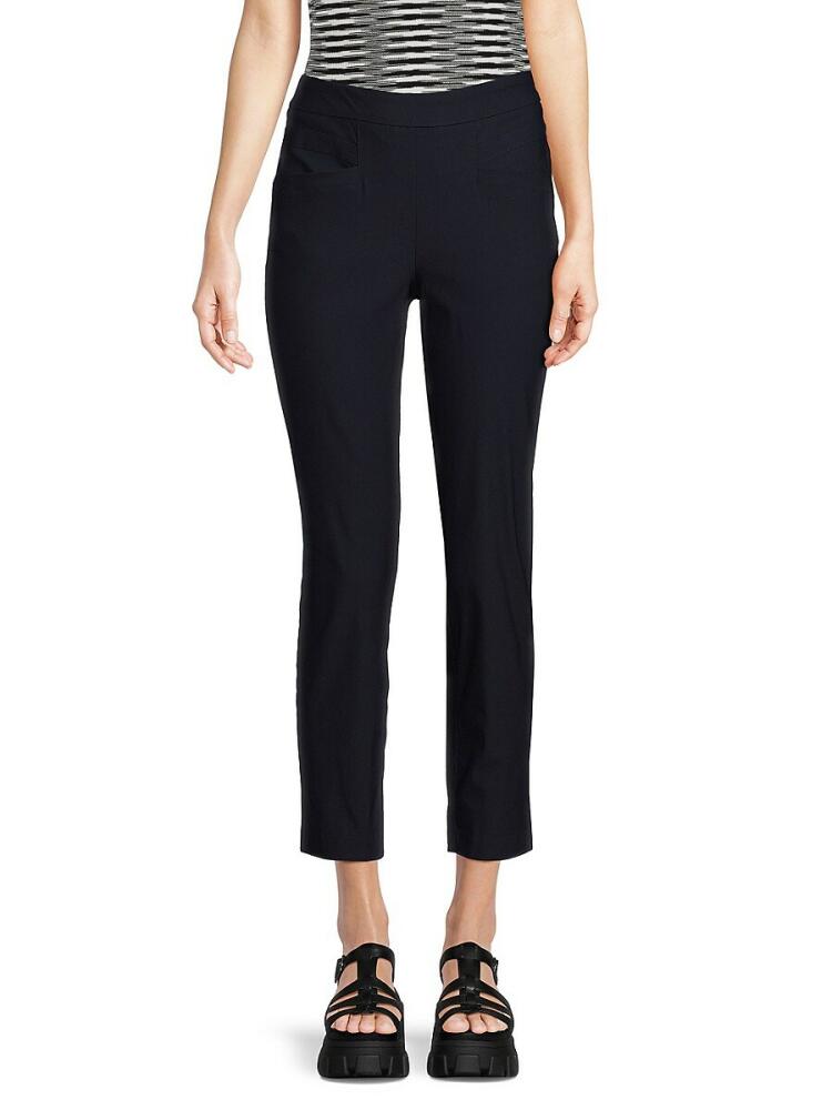 NANETTE nanette lepore Women's Flat Front Ankle Pants - Nanette Navy Cover