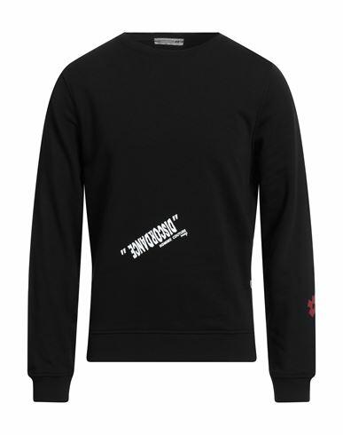 Daniele Alessandrini Homme Man Sweatshirt Black Cotton, Polyester Cover