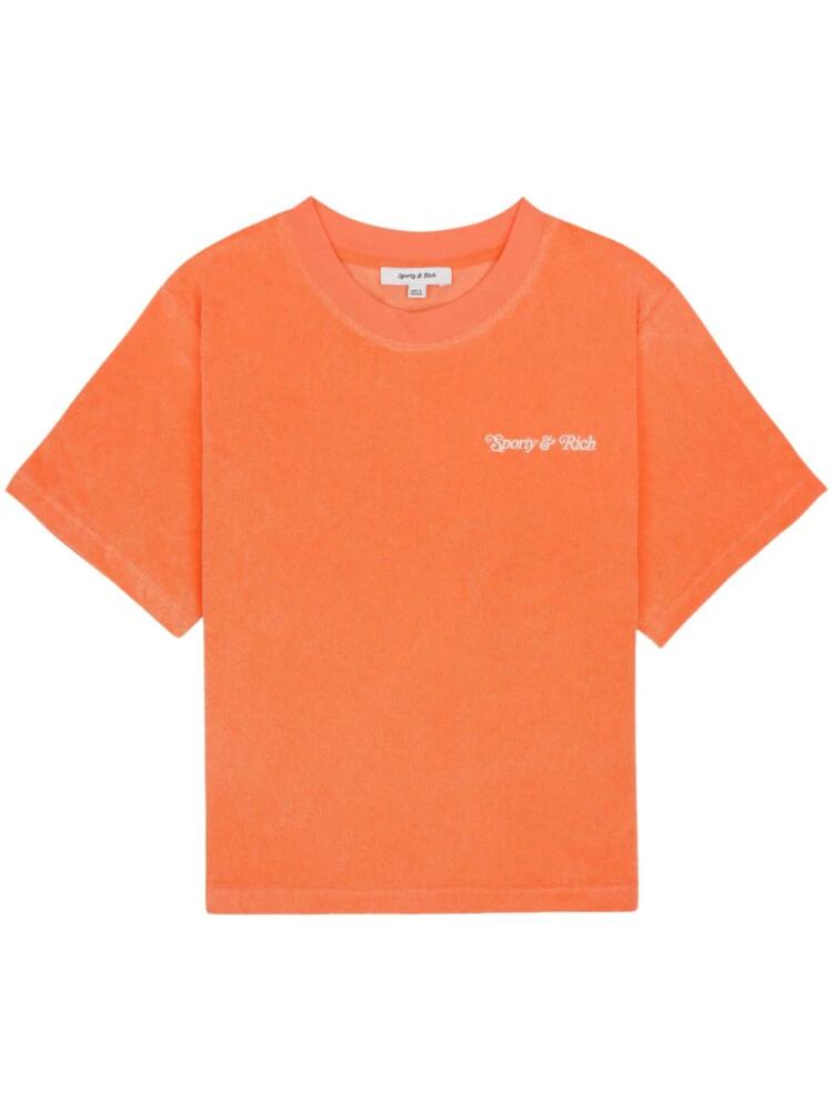 Sporty & Rich NY Tennis Club T-shirt - Orange Cover