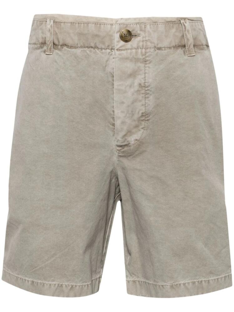 James Perse straight-leg cotton shorts - Neutrals Cover