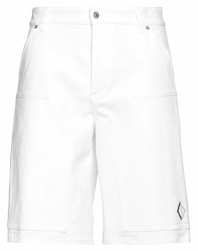 Dior Homme Man Denim shorts Ivory Cotton, Rubber, Calfskin Cover