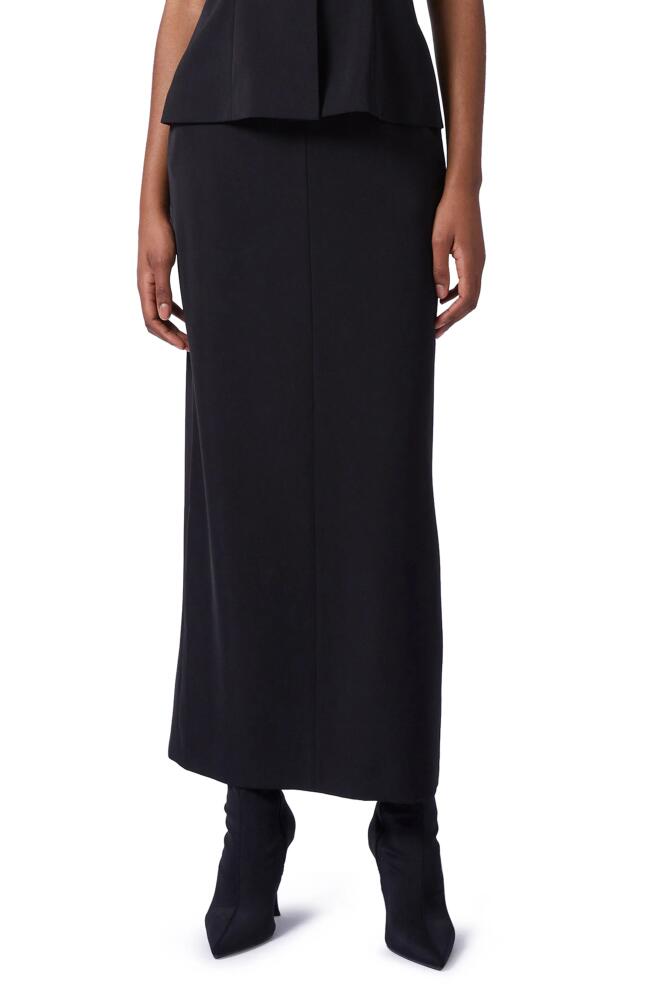 French Connection Harrie Suiting Maxi Skirt in Blackout Cover